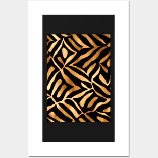 Stylized Tiger Fur - Printed Faux Hide #13 Posters and Art